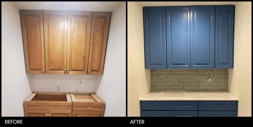 before and after images of home and business painting services by SW Painting Solutions in Southwest Florida.